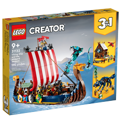 31132 Vikingská loď a mořský had Obrázek k setu 31132