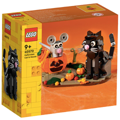 40570 Halloweenská kočka a myš Obrázek k setu 40570