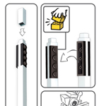 LEGO® Doplňky Psací potřeby  51505 Gelové pero, černé - 2 ks Obrázek k setu51505