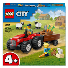 60461 Červený traktor s přívěsem a ovcemi Obrázek k setu 60461
