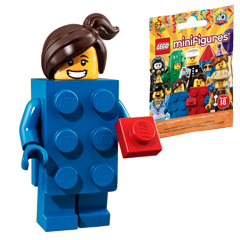 71021003 18. série - Dívka v kostýmu kostky LEGO Obrázek k setu 71021003
