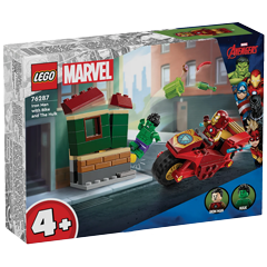 76287 Iron Man s motorkou a Hulk Obrázek k setu 76287