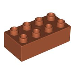 88710056 Kostka 2x4 hnědá Obrázek k setu 88710056